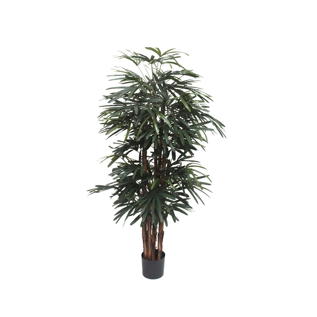 ARTIFICIAL RAPHIS PALM 1.8M TIMBER TRUNK