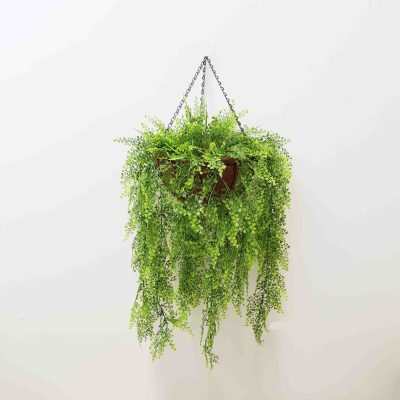 Hanging Ruffle Fern | Fake Hanging Plants