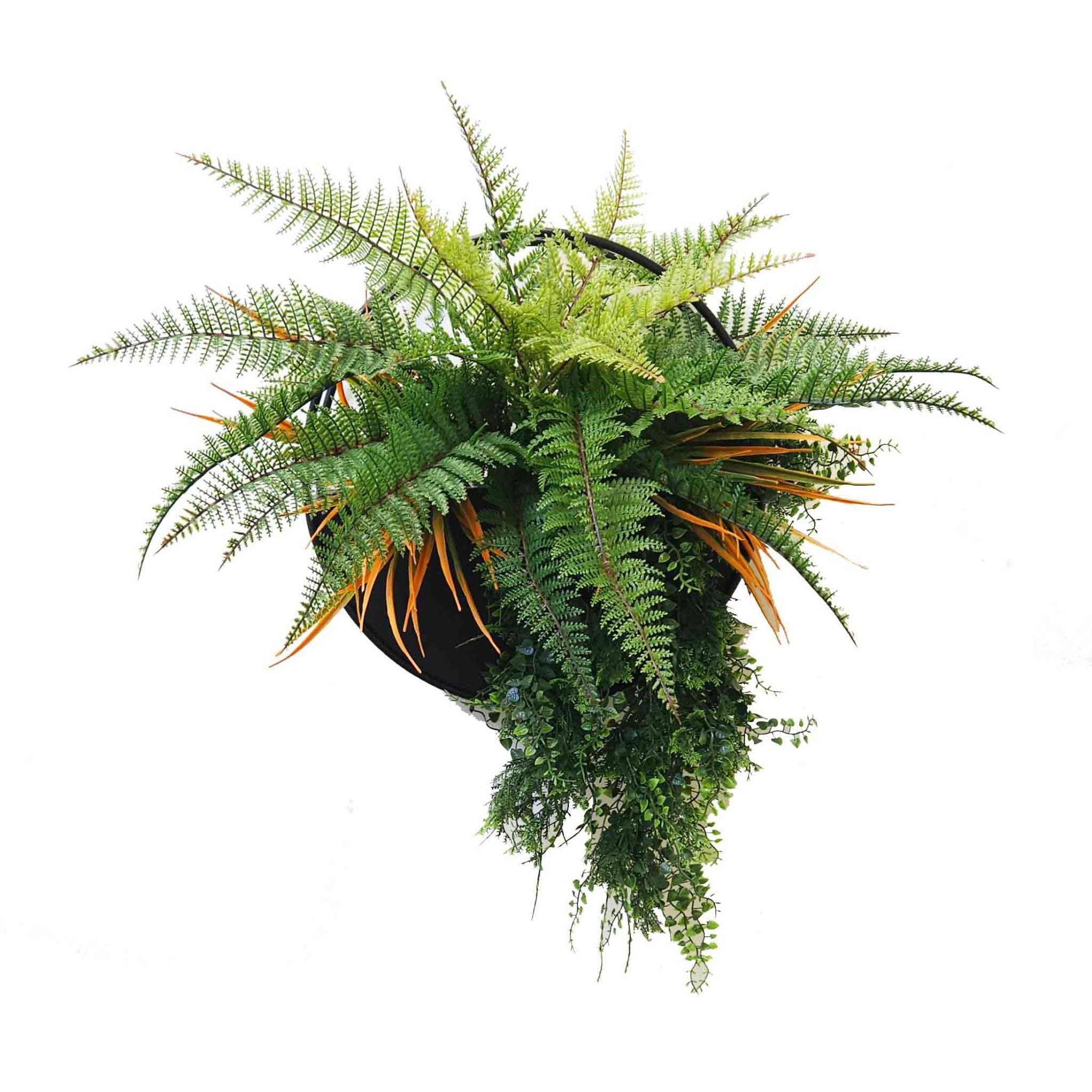 Faux Leather Fern Planter UV Stabilised Artificial Plants Online