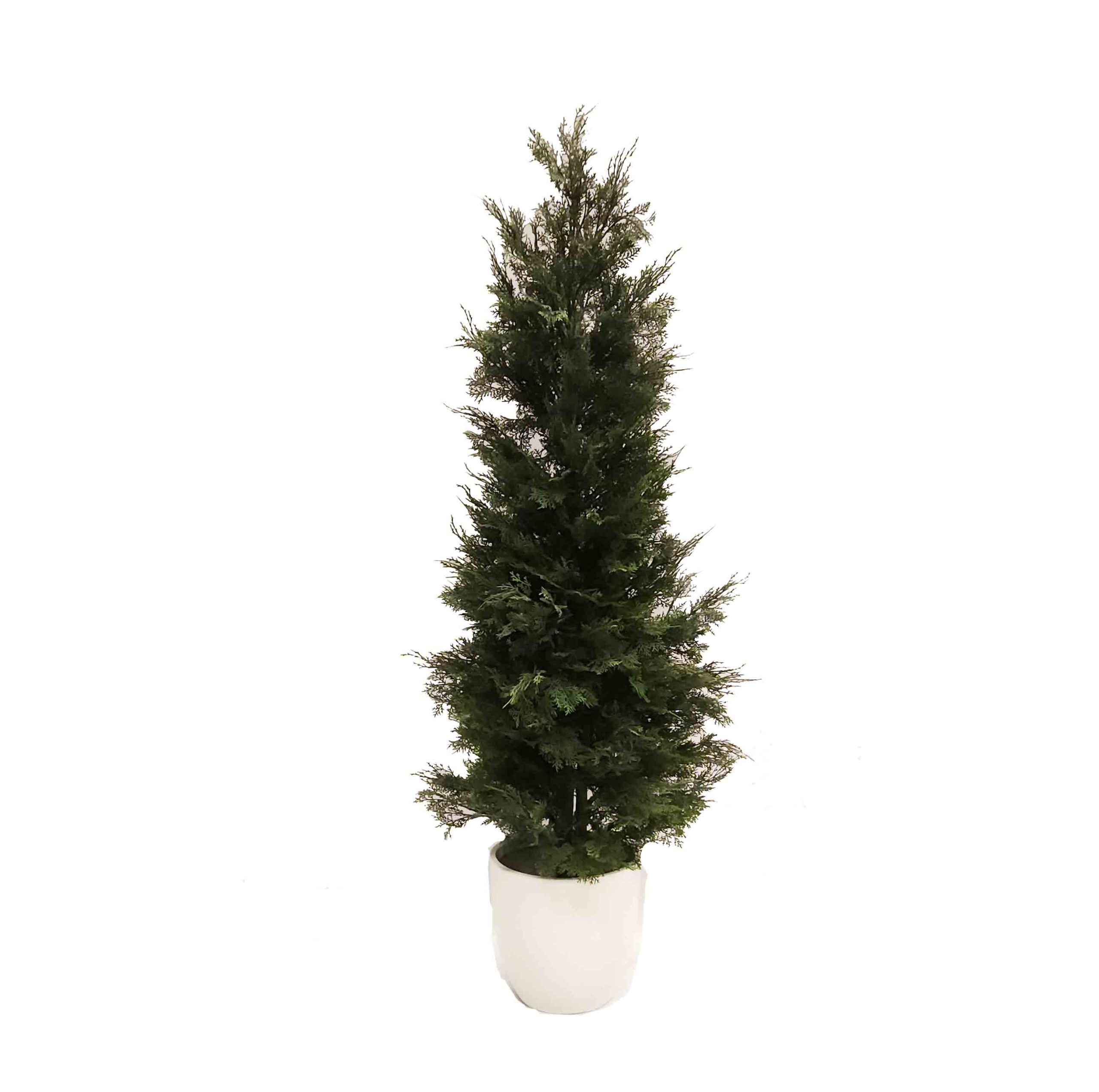 artificial outdoor plant | cypress tree | conifer tree | fake cypress tree | artificial conifer tree | UV treated plants | faux cypress tree | artificial plants