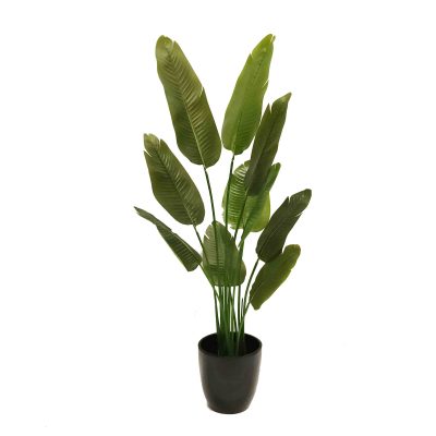 artificial plant | bird of paradise | artificial bird of paradise | faux plant | fake plants | banana leaf plant | faux trees | UV treated plants | fibreglass pot | Decorative pots | traveler palm