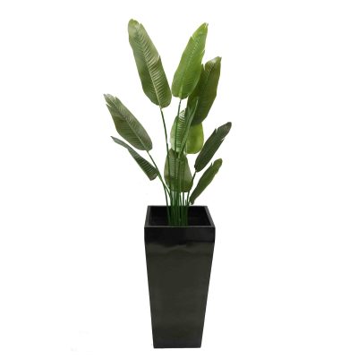 artificial plant | bird of paradise | artificial bird of paradise | faux plant | fake plants | banana leaf plant | faux trees | UV treated plants | fibreglass pot | Decorative pots | traveler palm