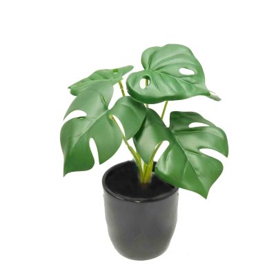 monstera plant | fake plant | fake shrub | artificial shrubs | faux monstera plant