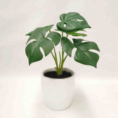 monstera plant | fake plant | fake shrub | artificial shrubs | faux monstera plant