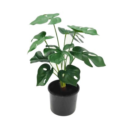 monstera plant | fake plant | fake shrub | artificial shrubs | faux monstera plant