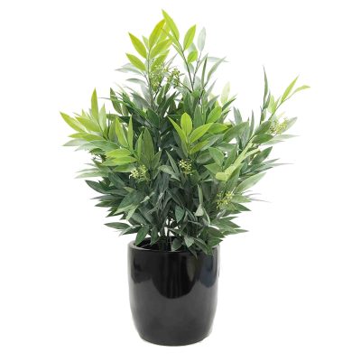 ruscus bush | artificial plants bush | table top plants | faux shrubs | artificial pot plant