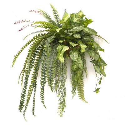 hanging plants baskets | artificial fern basket | lush fern basket | fake plants | lush basket