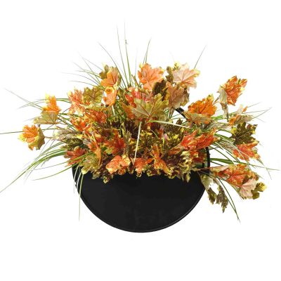 faux plants wall planter | artificial plants | autumn leaves