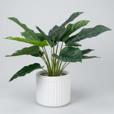 Artificial Philodendron Plant with Fiberglass Pot | Faux Pot Plant